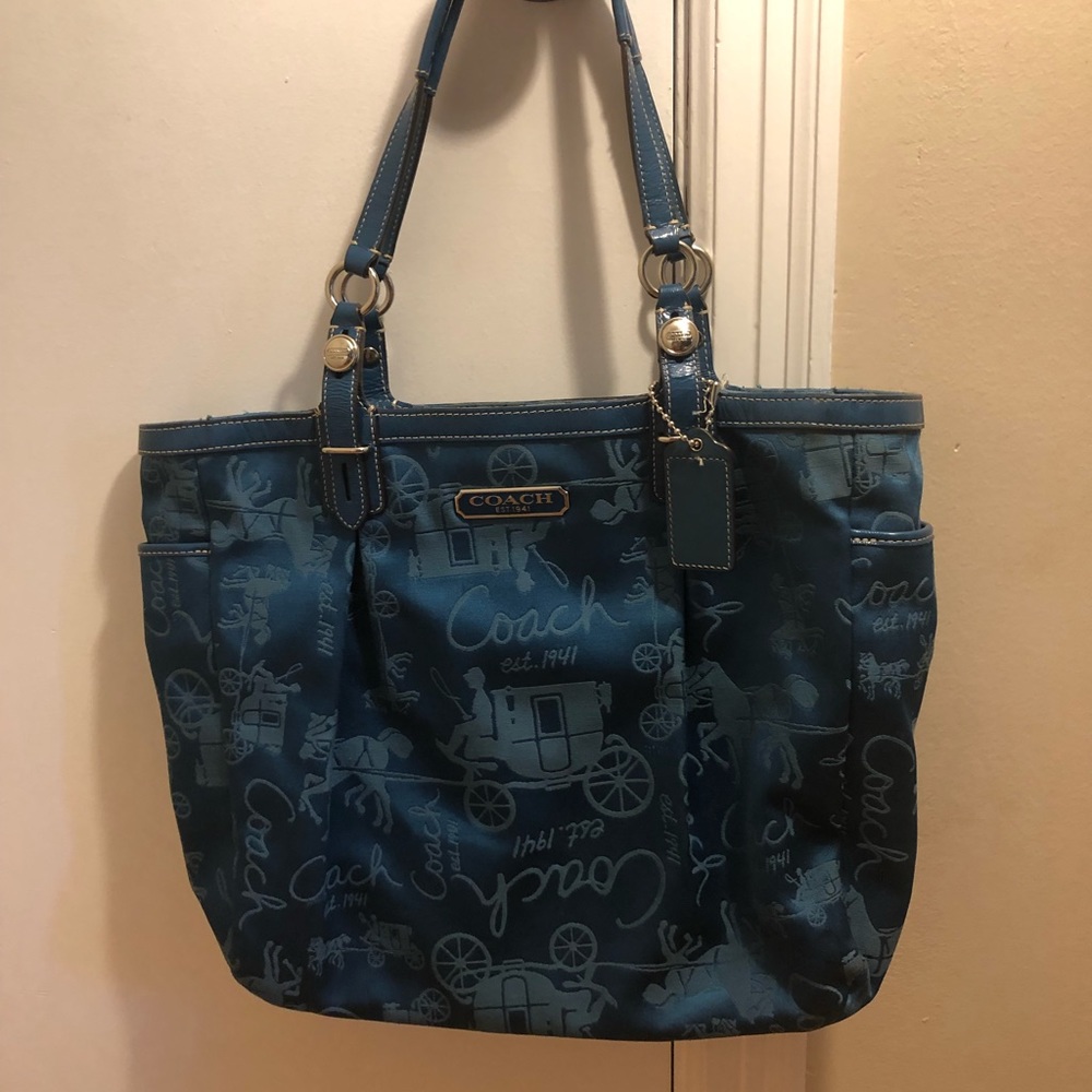Royal Blue Coach Handbag